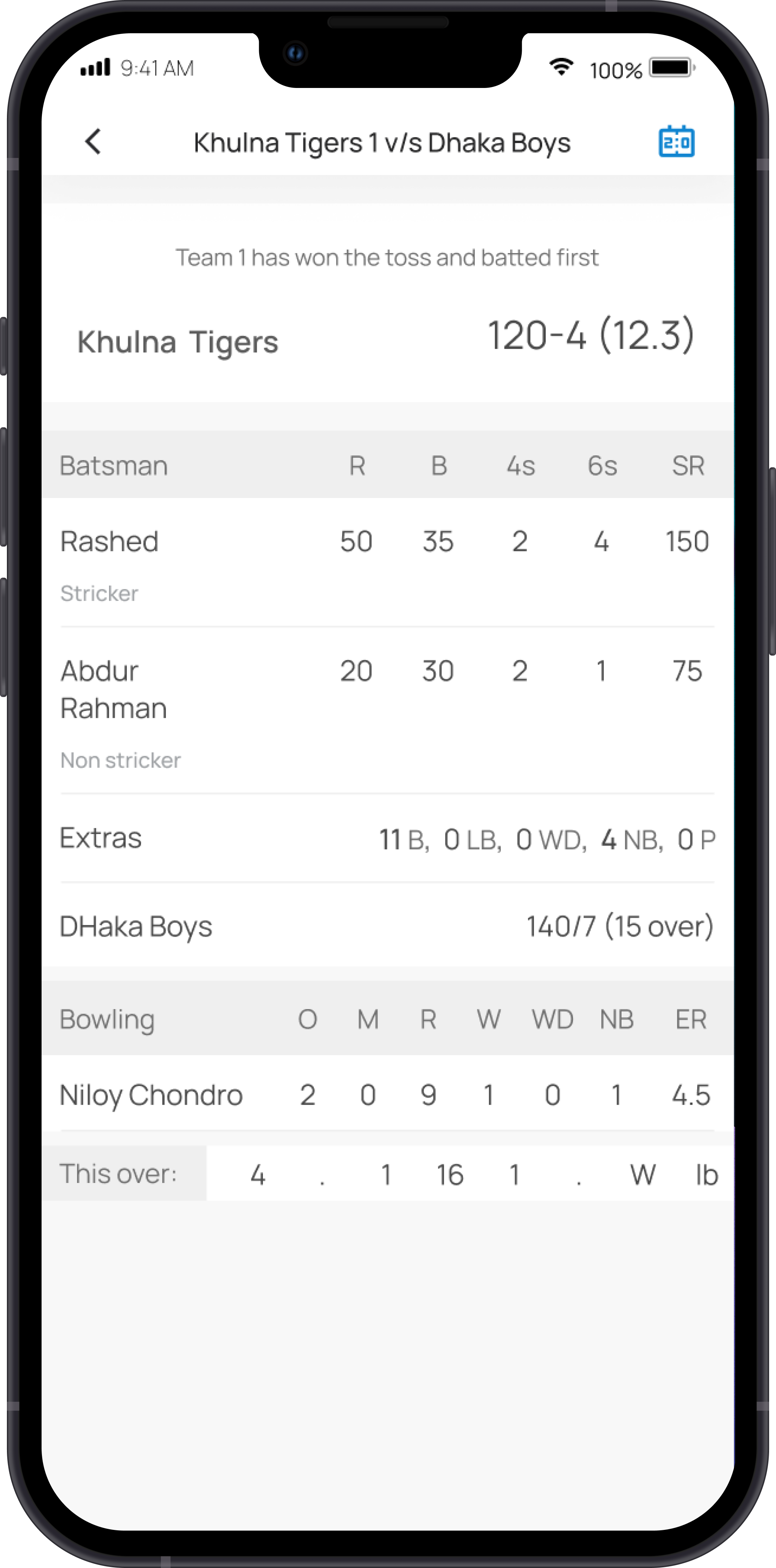 cricket scoring